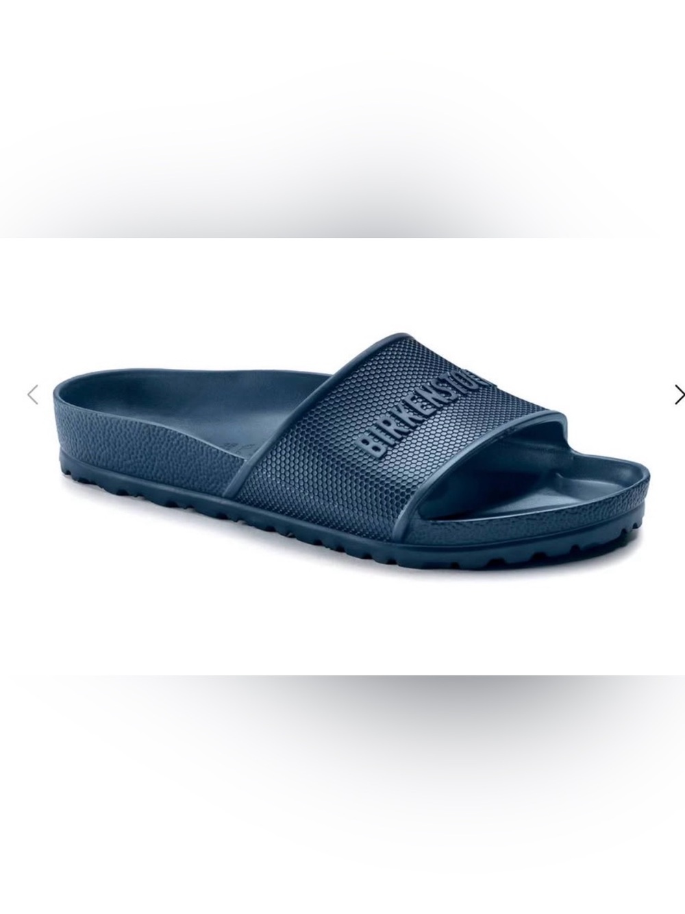 Birkenstock Navy EVA Slide - Textured Upper
